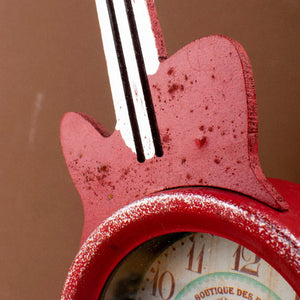 Vintage Charm Guitar-Inspired Table Clock Table Clocks The June Shop