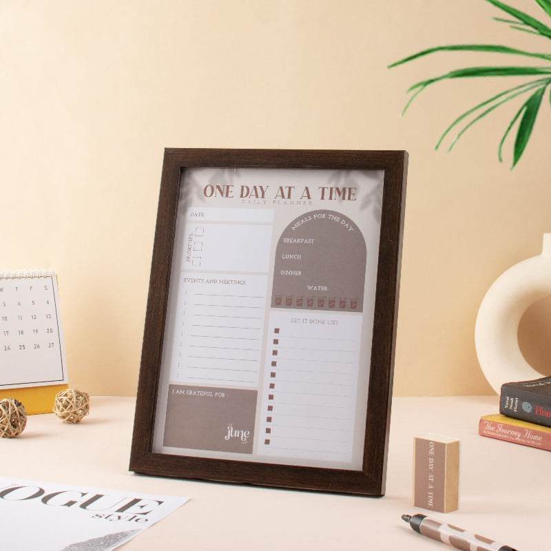 One Day At A Time - Re-writable Planner