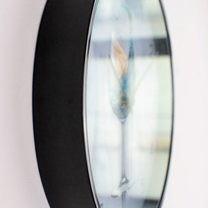 Swirling Wine Design Wall Clock & Frame Set Wall Clocks June Trading