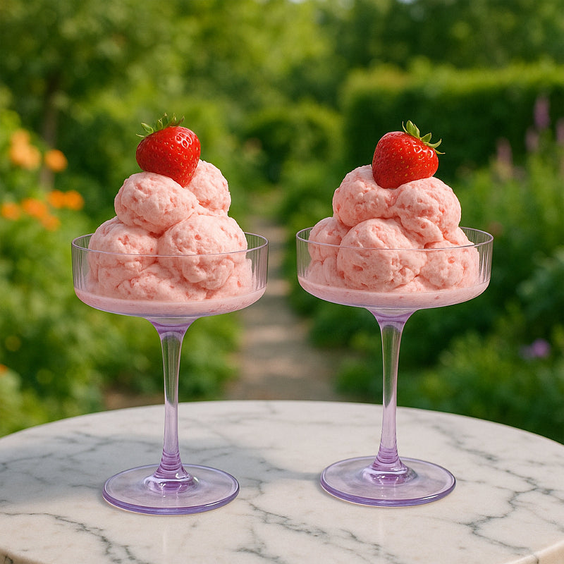 Ribbed Martini Coupe Cocktail Stemware