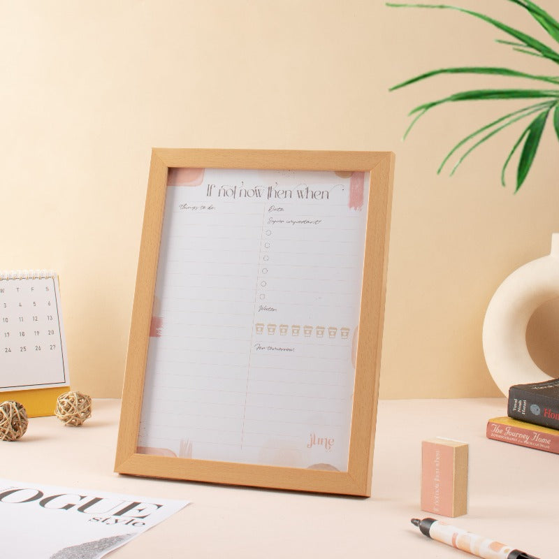 If Not Now Then When - Re-writable Planner