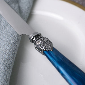 Azure Accent Regal 24 Piece Cutlery Set Cutlery June Trading