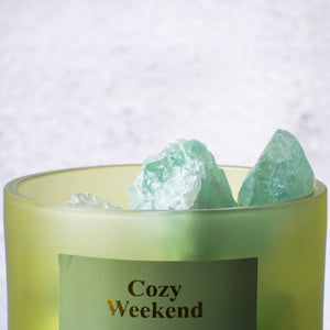 Kensho Essential Oil Diffuser | Green Salt Crystal Candles The June Shop