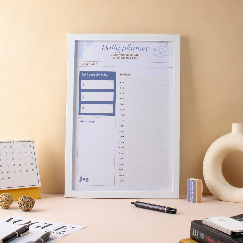 Run Your Day - Daily Planner - Re-writable Planner