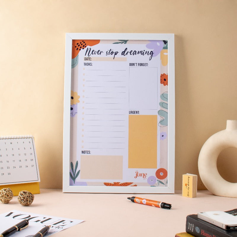 Never Stop Dreaming - Re-writable Planner