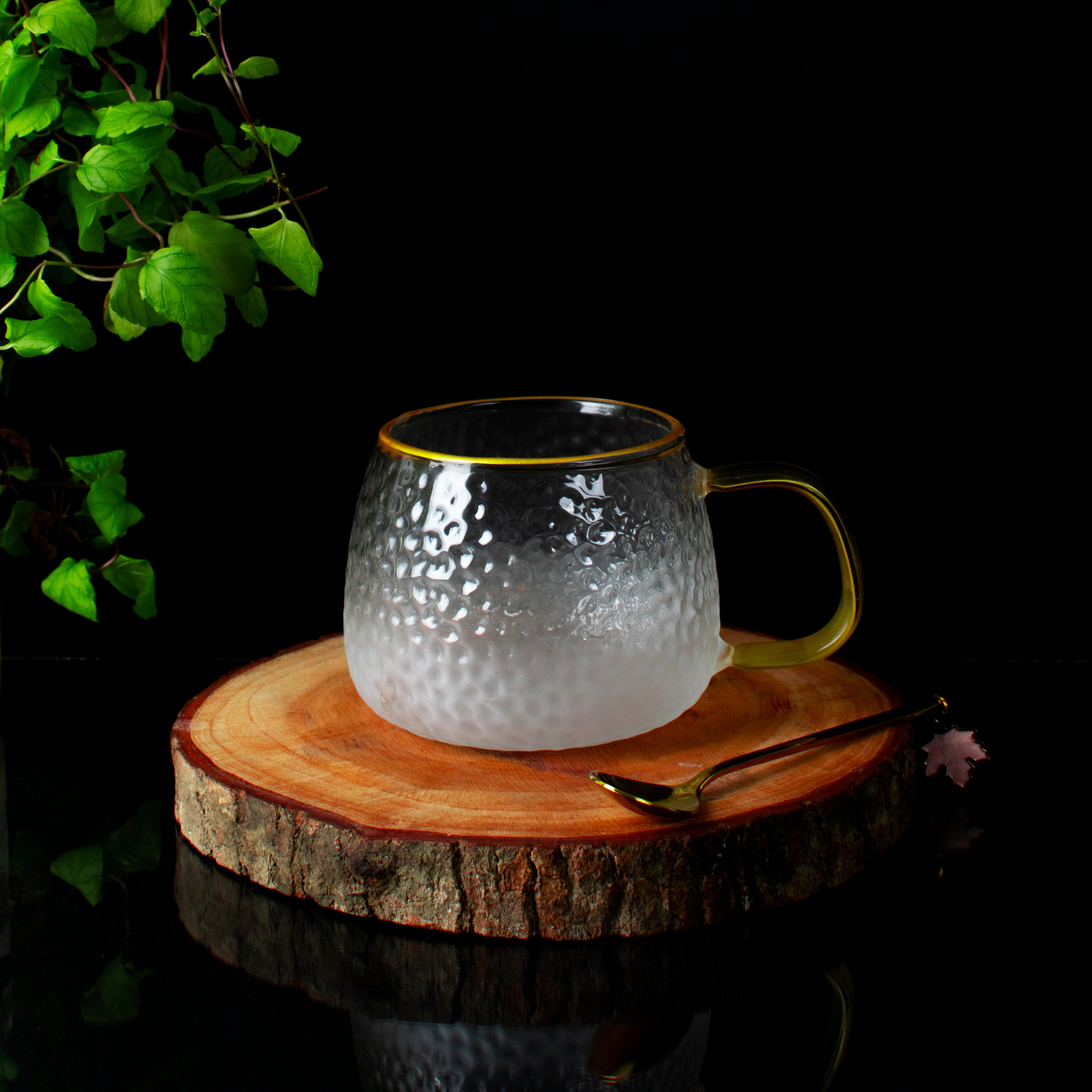 Java Republic Frosted Glass Mug