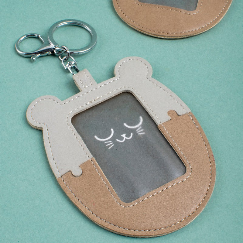 Teddy Personalized Keychain Photo Holder