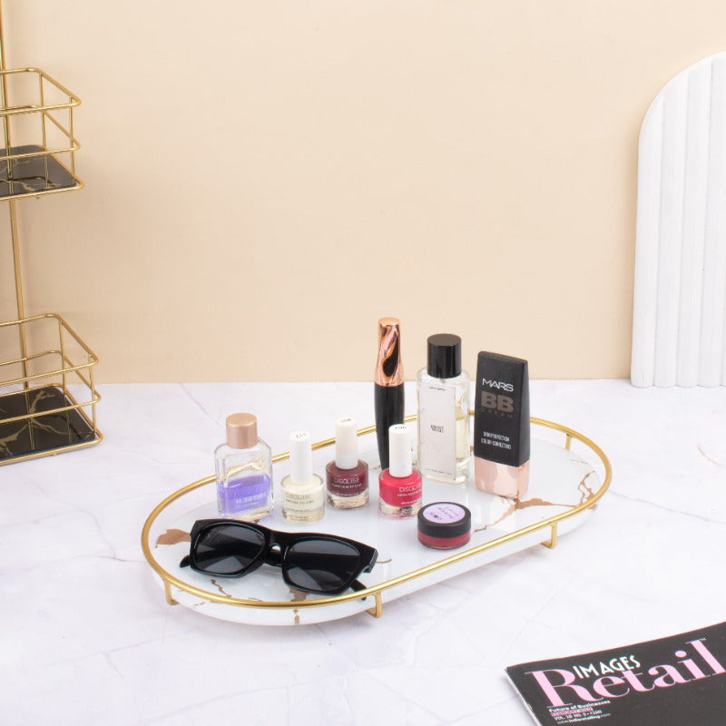 Radiant Aurum Oval Treasure Tray (Multipurpose)