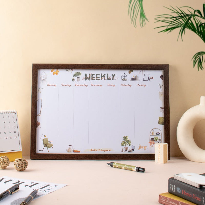 Make It Happen - Weekly Planner - Re-writable Planner