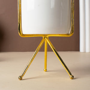 Gold Border Ceramic Vase Vases June Trading