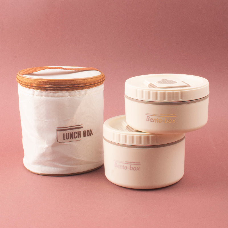 Bento Lunch Set with Airtight Containers & Carry Bag