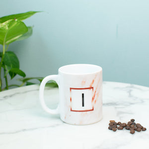 Speckled Ceramic Initials Coffee Mug Coffee Mugs June Trading I