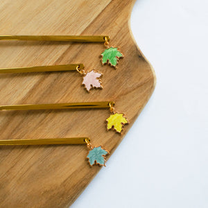 Maple Leaf Dessert Spoon Set of 4 Cutlery June Trading