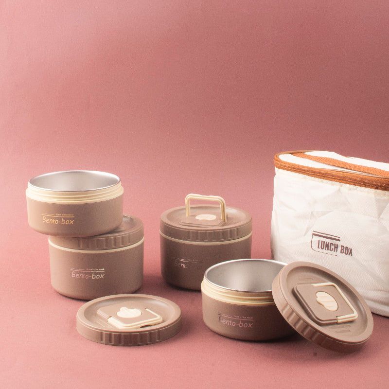 FreshCarry Bento Lunch System with Airtight Bowls & Insulated Bag