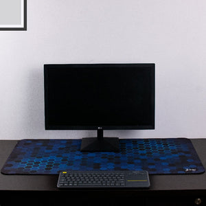 Azure Honeycomb Extended Versatile Desk Mat Desk Mats The June Shop