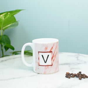 Speckled Ceramic Initials Coffee Mug Coffee Mugs June Trading V