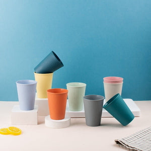 Drink Up Contemporary Tumbler Set Of 4 (Wheat-Straw) Travel Mug The June Shop