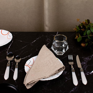 Ivory Accent Regal 24 Piece Cutlery Set Cutlery June Trading