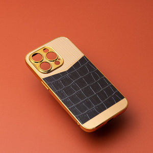 Golden Royally Black Luxury Embossed Design iPhone Cover Mobile Phone Cases June Trading iPhone 14 Pro