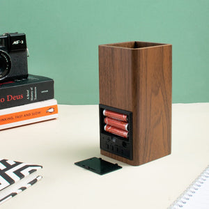 Dynamo Table Clock Cum Pen Stand Table Clocks The June Shop