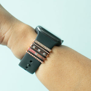 Bling It Rosegold Smartwatch Band Accessories Set Watch Band Accessories June Trading