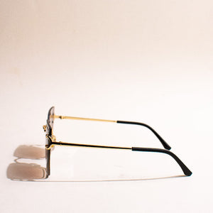 Glam Affair Square Cateye Brown Sunglass Eyewear June Trading