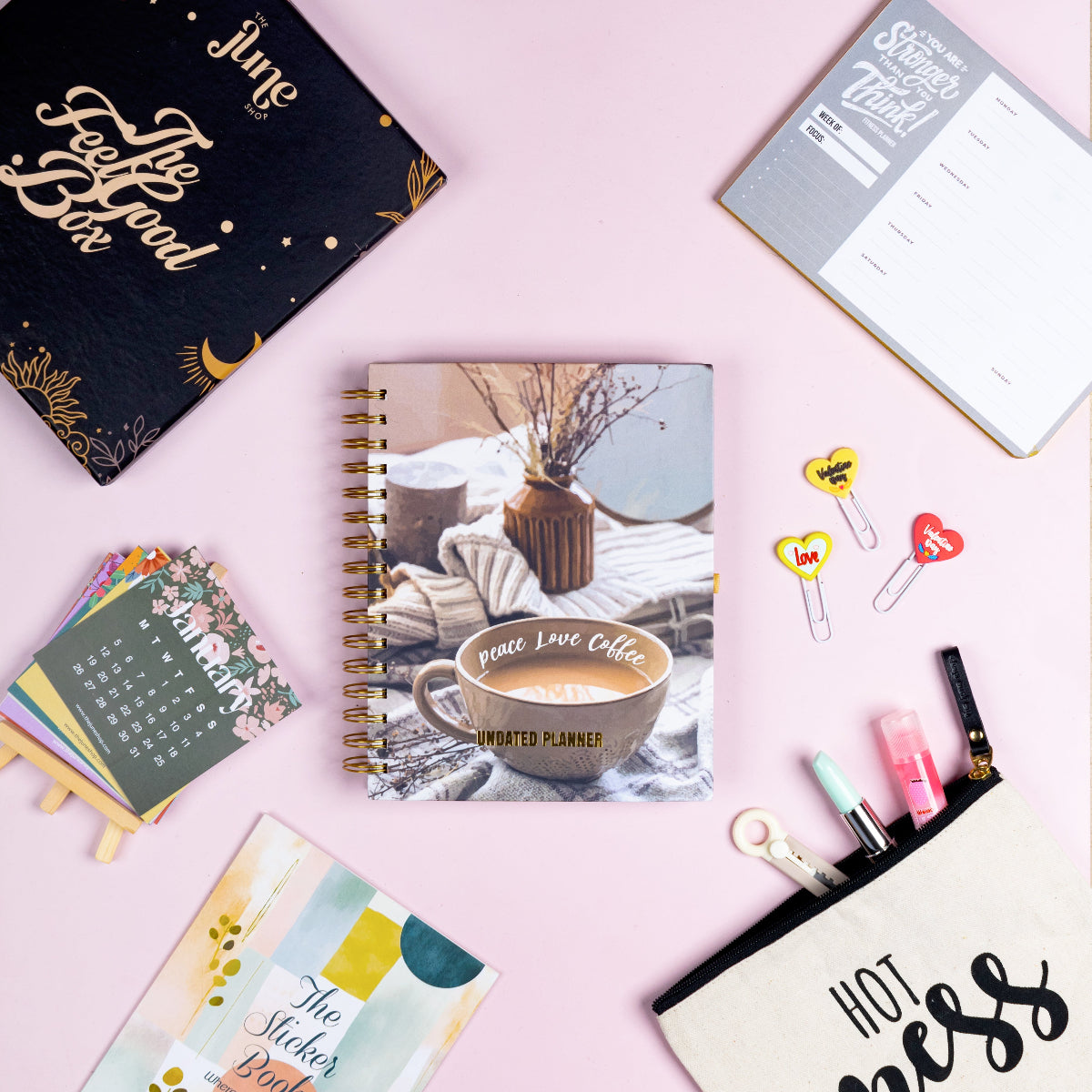 The Feel-Good Planner Box™ | Peace Love Coffee Edition