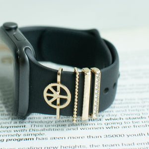 Peace & Love Gold Smartwatch Band Accessories Set Watch Band Accessories June Trading