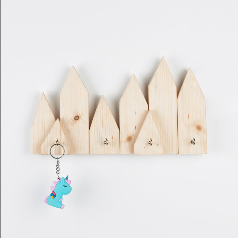 Fence Wall Wooden Hook Organizer Key Holders June Trading