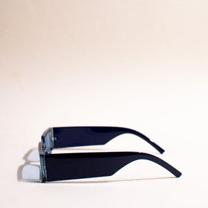 Slay With Me Rectangle Purple Sunglass Eyewear June Trading