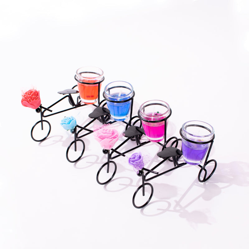 Bicycle Jelly Candle Stand Candles June Trading