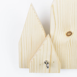 Fence Wall Wooden Hook Organizer Key Holders June Trading