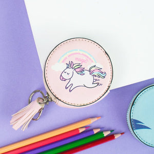 Everything Unicorn Coin Pouch Keychain Keychain ERL Cloud Pink Unicorn