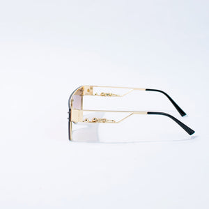 Ornamental Temple Burnt Brown Sunglass Eyewear June Trading