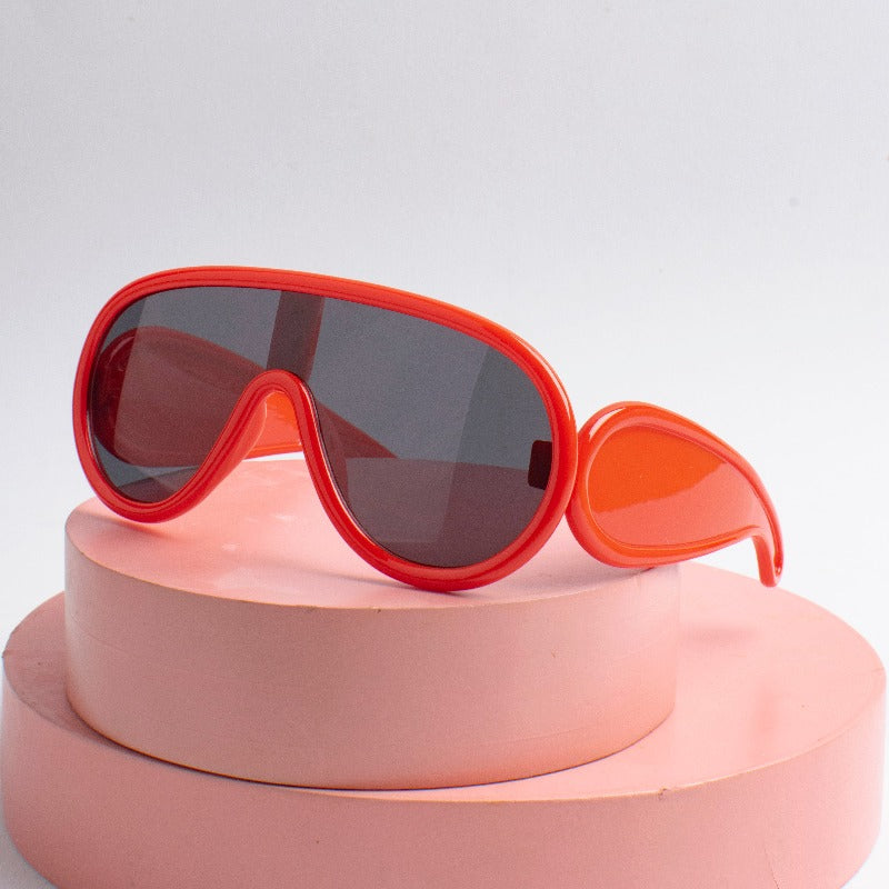 Candy Red Vibrant Vision Kids Sunglasses