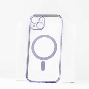 Metallichrome Luxe Lavender Magsafe Clear iPhone Cover Mobile Phone Cases June Trading iPhone 13