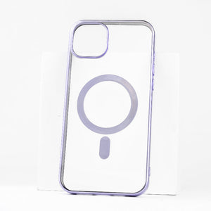 Metallichrome Luxe Lavender Magsafe Clear iPhone Cover Mobile Phone Cases June Trading iPhone 14 Plus