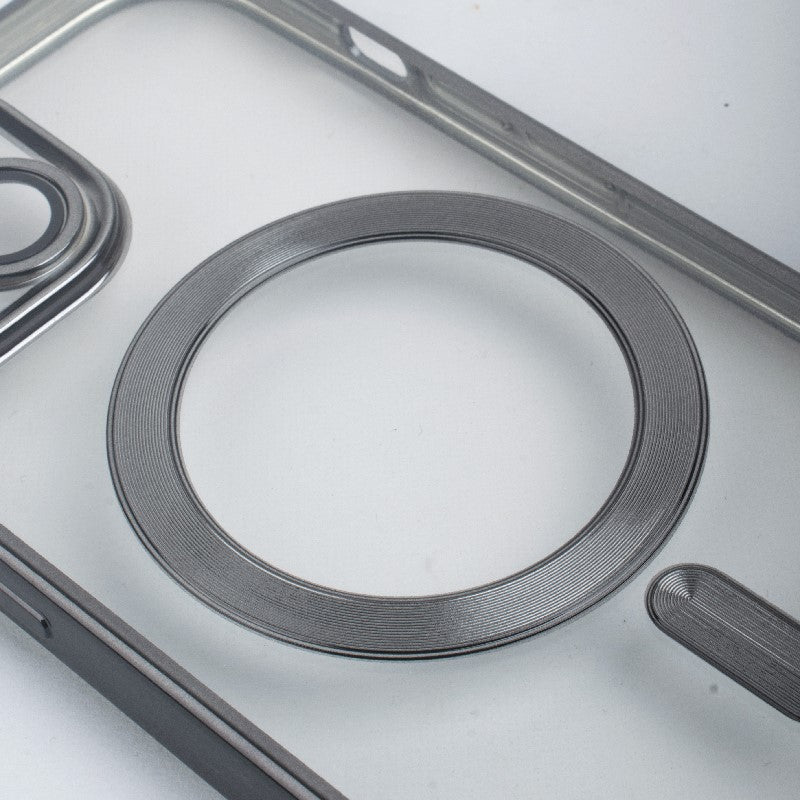 iPhone 15 Pro Max Magsafe Metallic Case With Camera Lens Protector