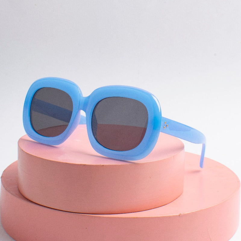 Sea Blue Giggle Oversized Goggles For Kids