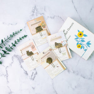 Metallic Paper Clip Bookmark - Animals Paper Clip June Trading