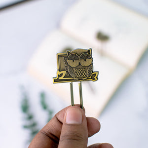 Metallic Paper Clip Bookmark - Animals Paper Clip June Trading