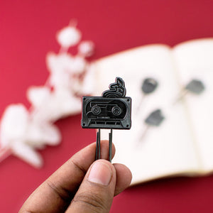 Metallic Paper Clip Bookmark - Music Paper Clip June Trading Tape