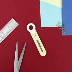 Mini Paper Cutter Paper Cutter June Trading Butter Yellow
