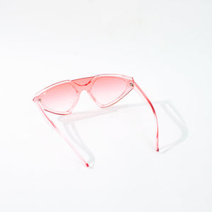 Angular Peach Pink Tint Spy Sunglass Eyewear June Trading