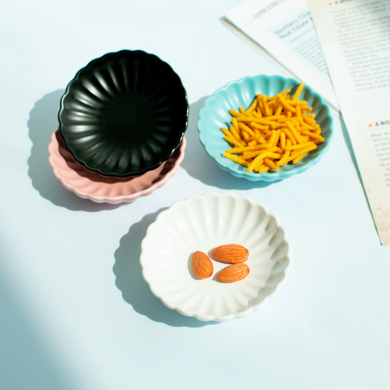 Wave Textured Small Plate Serving Plates June Trading