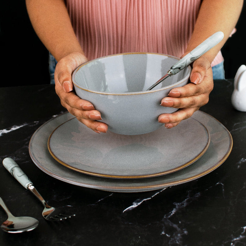 Stoneware Ceramic Plate and Bowls The June Shop
