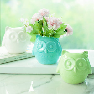 Owl Ceramic Pot For Plants Planters June Trading
