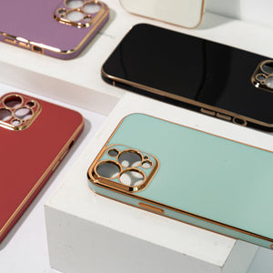 Apple iPhone 11 Pro Golden Edge Solid Color Cover iPhone 11 Pro June Trading