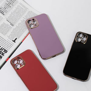 Apple iPhone 12 Pro Golden Edge Solid Color Cover iPhone 12 Pro June Trading