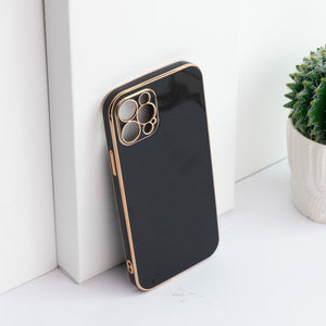 Apple iPhone 12 Pro Golden Edge Solid Color Cover iPhone 12 Pro June Trading